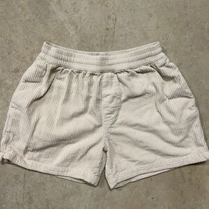 Urban Outfitters Off-White Corduroy Shorts